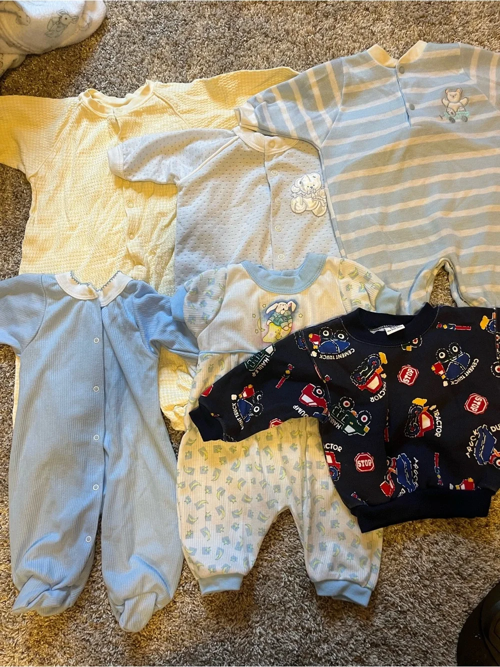 Baby boy vintage bundle shoes and clothing 38 pieces total